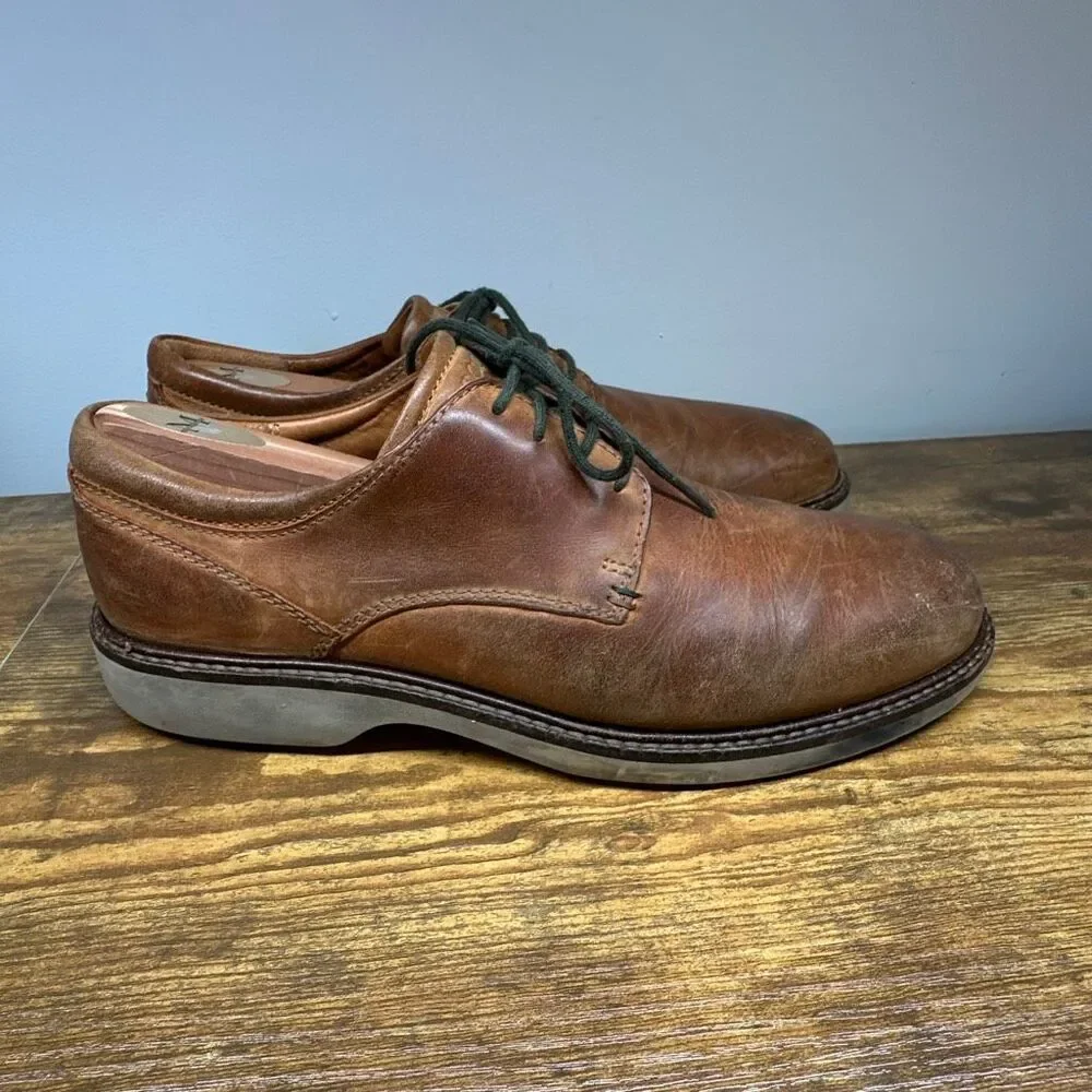 ECCO Atlanta brown‎ Leather Oxford Dress Shoes Oxford Brown 42 US 9 mens